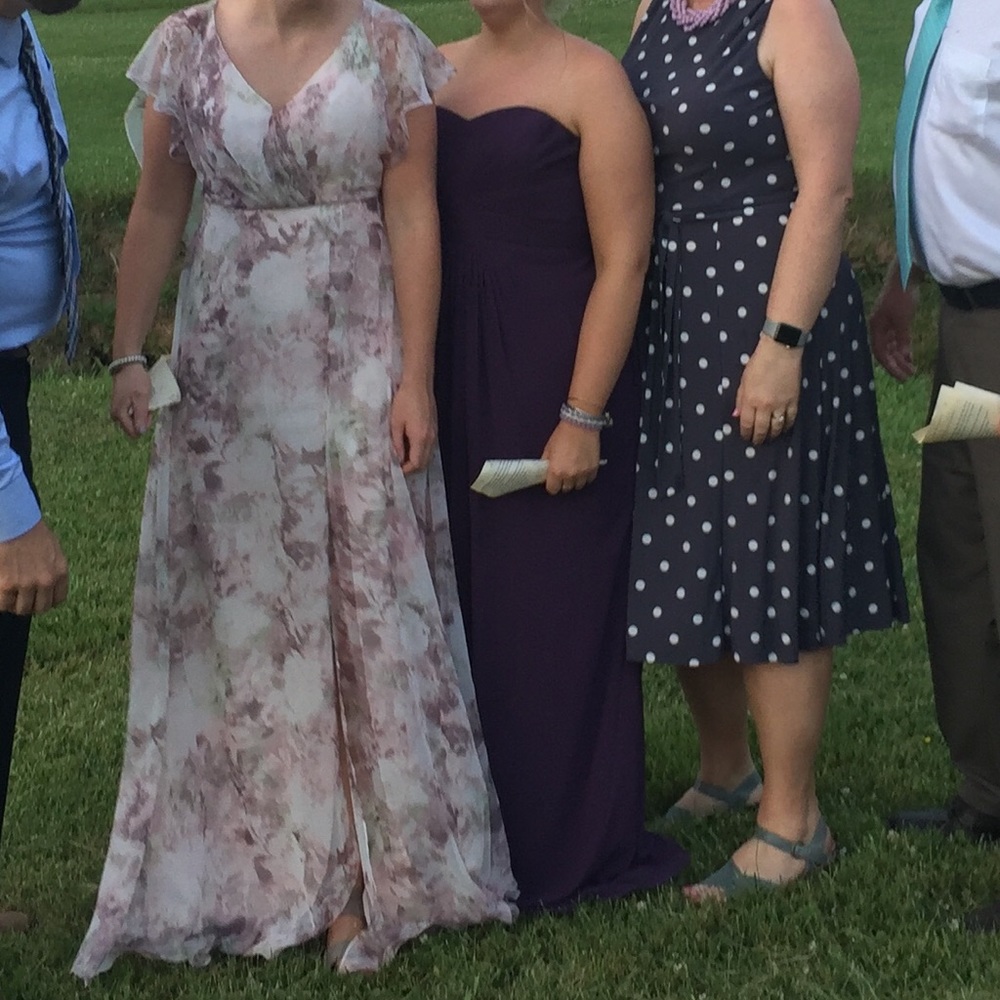 Jenny Yoo Lavender Watercolor Bridesmaid dress